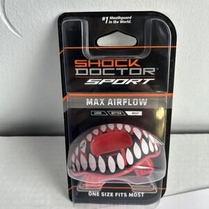 Max Airflow Shock Doctor Sport Football Lip Guard Mouthguard Instant Fit No Boil